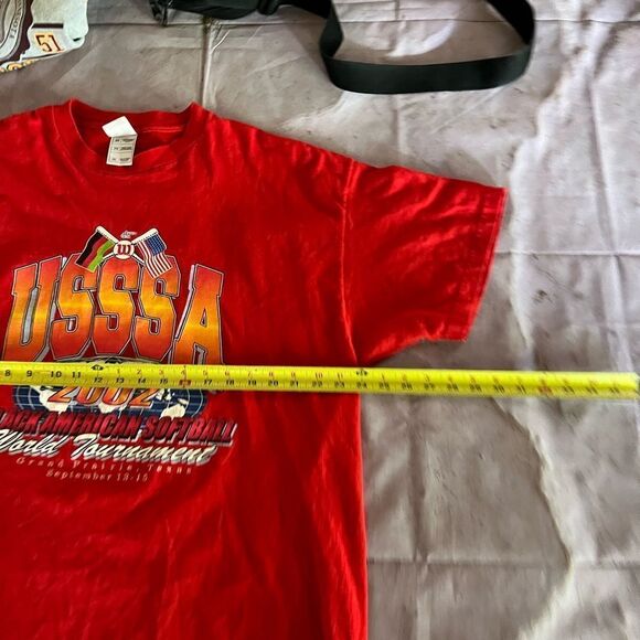 Vintage Balck American Softball world Tournament Shirt - Picture 6 of 7
